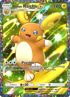 Pokémon-Karte Alolan Raichu ex 185/155