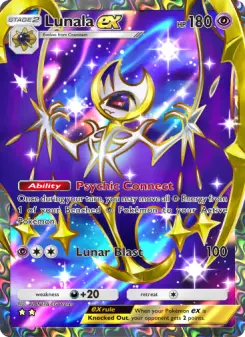 Pokémon-Karte Lunala ex 186/155