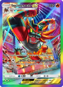 Pokémon-Karte Incineroar ex 200/155