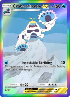 Pokémon-Karte Crabominable ex 201/155