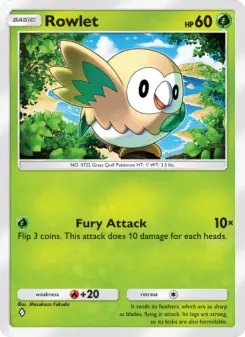 Pokémon-Karte Rowlet 003/069