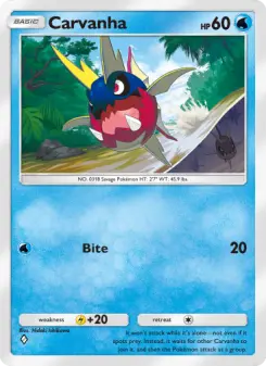 Pokémon-Karte Carvanha 011/069