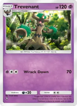 Pokémon-Karte Trevenant 025/069