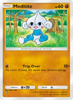 Pokémon-Karte Meditite 028/069