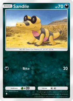 Pokémon-Karte Sandile 039/069