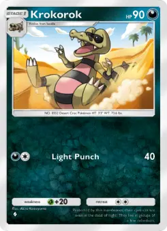 Pokémon-Karte Krokorok 040/069