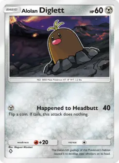Pokémon-Karte Alolan Diglett 046/069