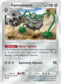 Pokémon-Karte Ferrothorn 052/069