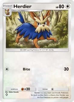 Pokémon-Karte Herdier 055/069