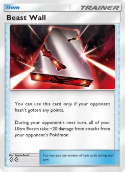 Pokémon-Karte Beast Wall 063/069