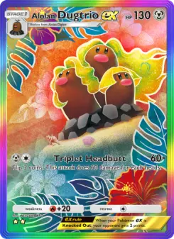 Pokémon-Karte Alolan Dugtrio ex 087/069