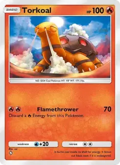 Pokémon-Karte Torkoal 010/069