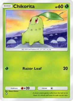 Pokémon-Karte Chikorita 008/161