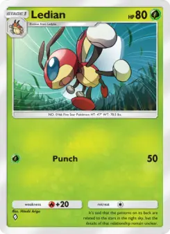 Pokémon-Karte Ledian 012/161