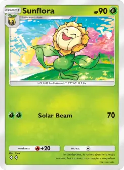 Pokémon-Karte Sunflora 017/161