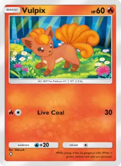 Pokémon-Karte Vulpix 025/161