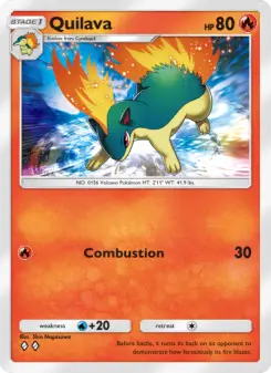 Pokémon-Karte Quilava 028/161