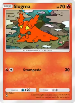 Pokémon-Karte Slugma 030/161