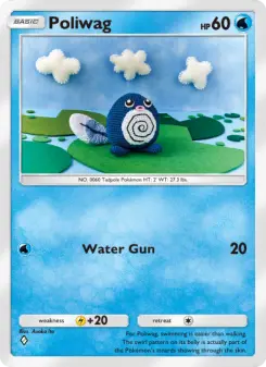 Pokémon-Karte Poliwag 038/161