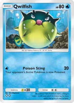 Pokémon-Karte Qwilfish 053/161