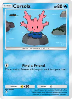 Pokémon-Karte Corsola 054/161