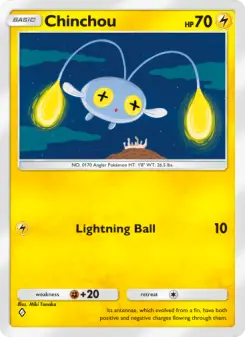 Pokémon-Karte Chinchou 064/161