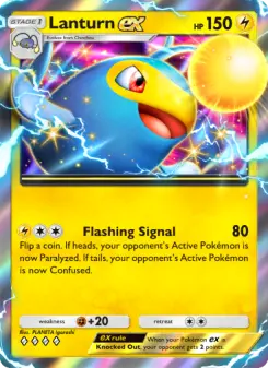 Pokémon-Karte Lanturn ex 065/161