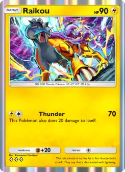 Pokémon-Karte Raikou 071/161