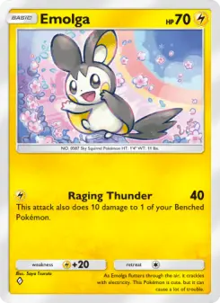 Pokémon-Karte Emolga 072/161