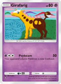 Pokémon-Karte Girafarig 087/161