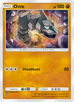 Pokémon-Karte Onix 092/161