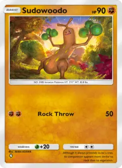 Pokémon-Karte Sudowoodo 093/161