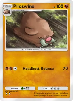 Pokémon-Karte Piloswine 097/161