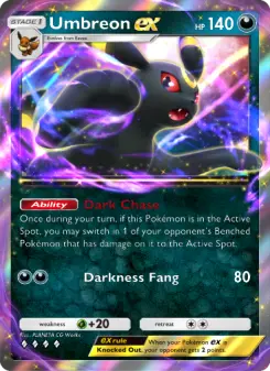 Pokémon-Karte Umbreon ex 112/161