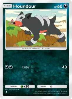Pokémon-Karte Houndour 117/161