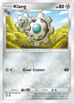 Pokémon-Karte Klang 127/161