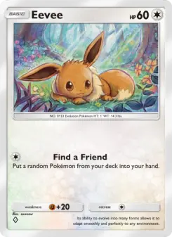 Pokémon-Karte Eevee 134/161