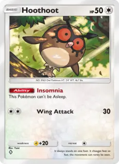 Pokémon-Karte Hoothoot 140/161