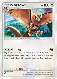 Pokémon-Karte Noctowl 141/161