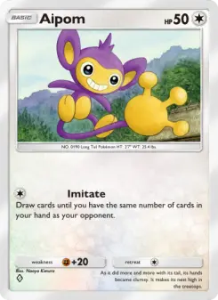Pokémon-Karte Aipom 142/161