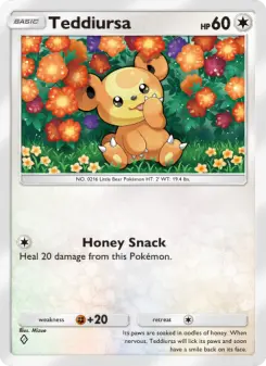 Pokémon-Karte Teddiursa 145/161