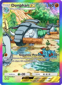 Pokémon-Karte Donphan ex 206/161