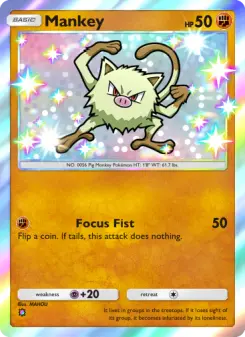 Pokémon-Karte Mankey 221/161
