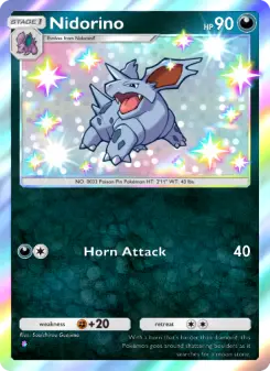 Pokémon-Karte Nidorino 227/161