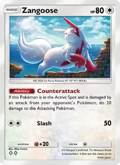 Pokémon-Karte Zangoose 065/071