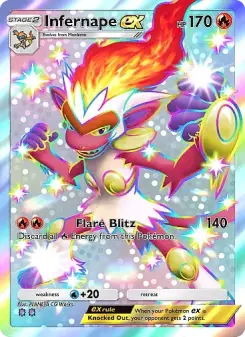 Pokémon-Karte Infernape ex 101/071