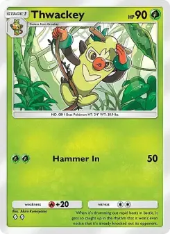 Pokémon-Karte Thwackey 026/226