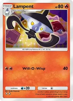 Pokémon-Karte Lampent 042/226