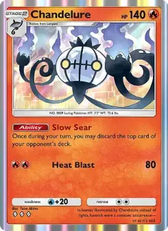Pokémon-Karte Chandelure 043/226
