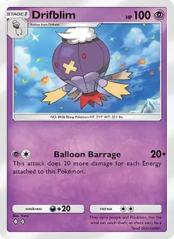 Pokémon-Karte Drifblim 108/226
